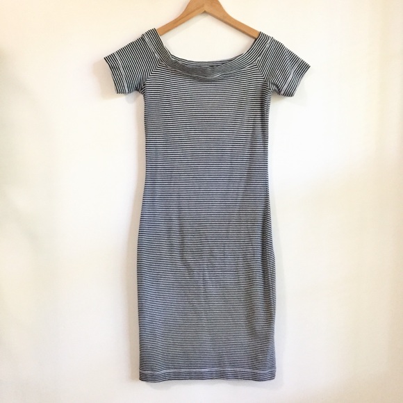H&M Dresses & Skirts - H&M L.O.G.G. Off the Shoulder Knit Dress Size S